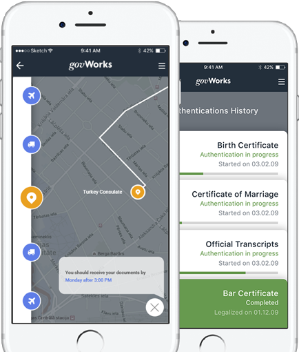 govWorks mobile application preview